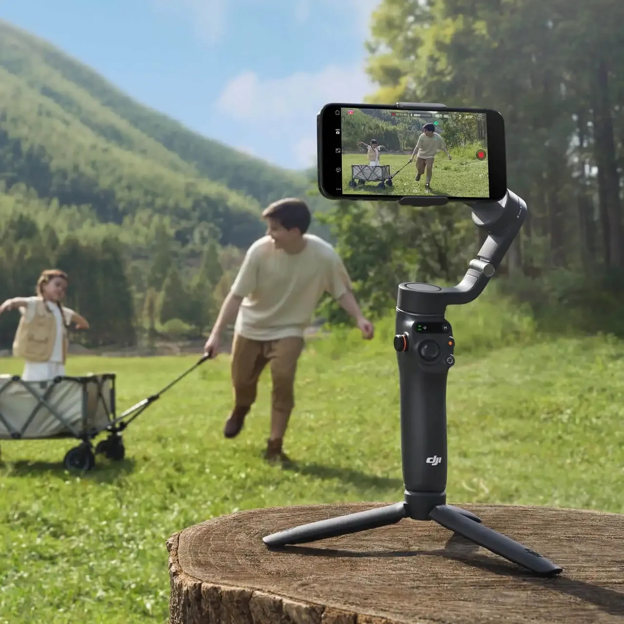 ولاگری با گیمبال موبایل DJI OSMO 6